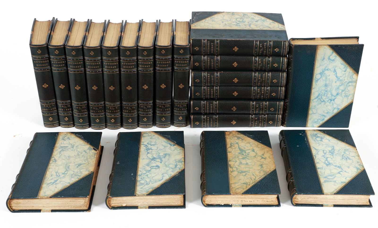 Authors Digest 20 Volume Leather Set Autograph Edition 1908 (1 of 6)