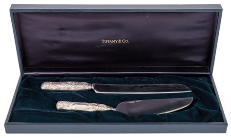Tiffany Sterling Cake Knife Set