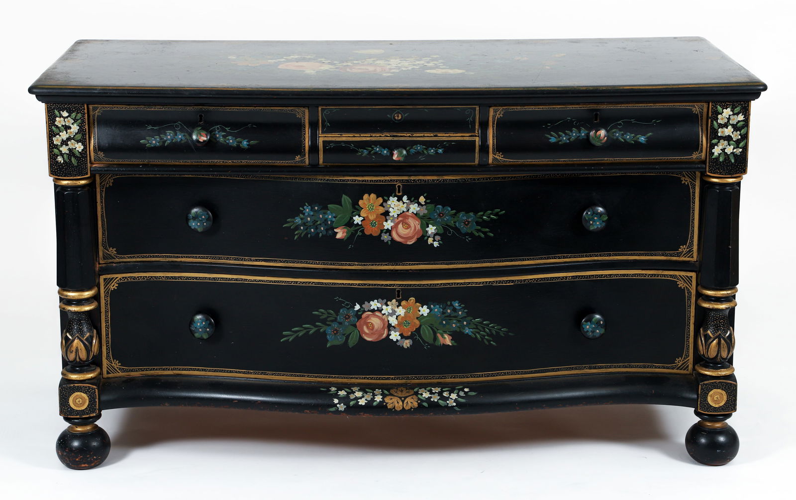 Dauler Close and Johns Hand painted Mahogany Dresser (1 of 9)