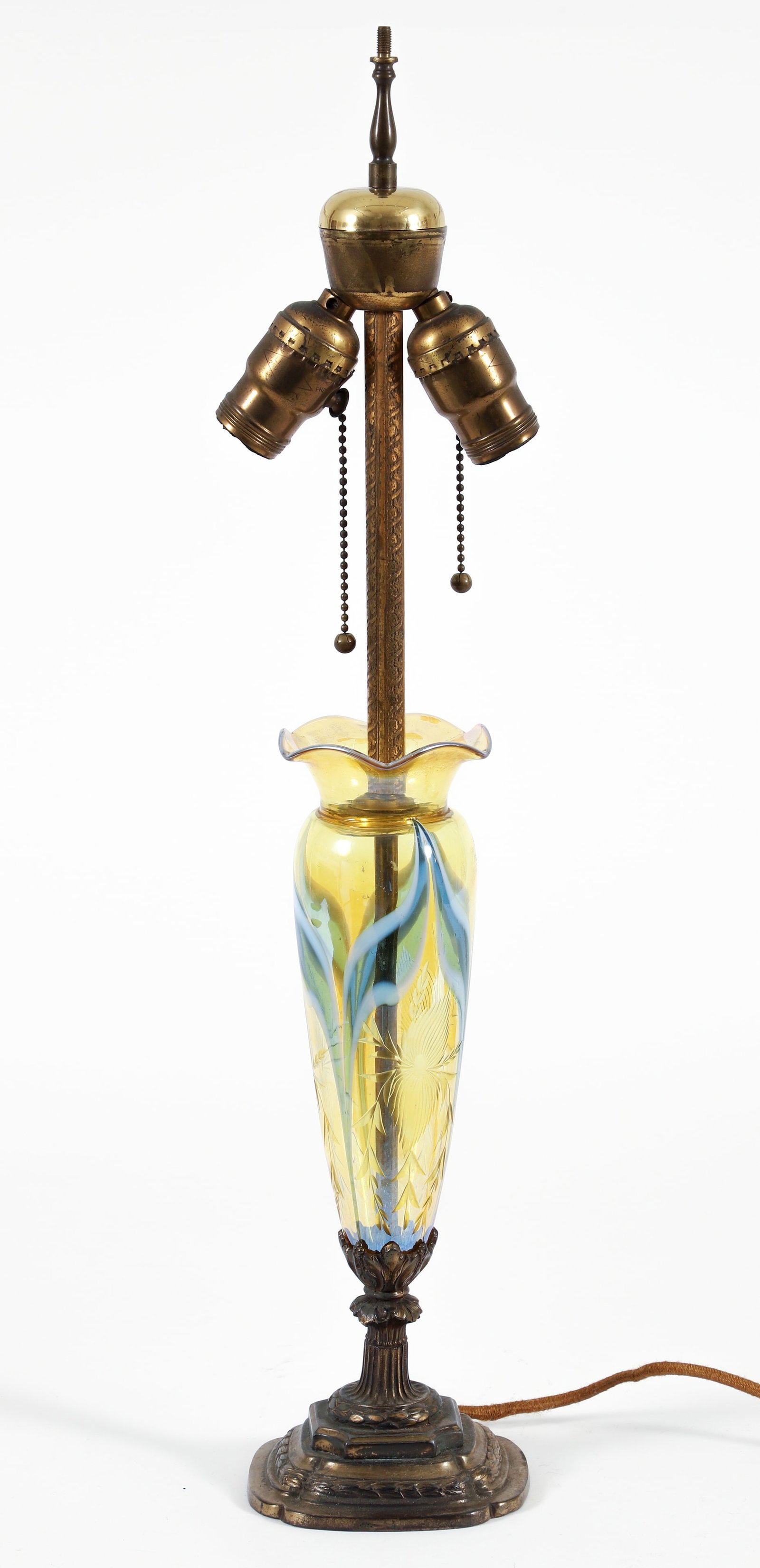 Durand Art Glass Table Lamp (1 of 4)