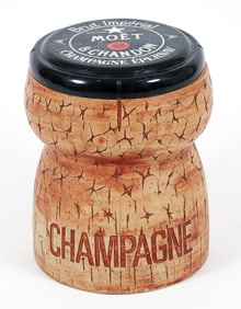 Vintage Moet and Chandon champagne cork ice bucket