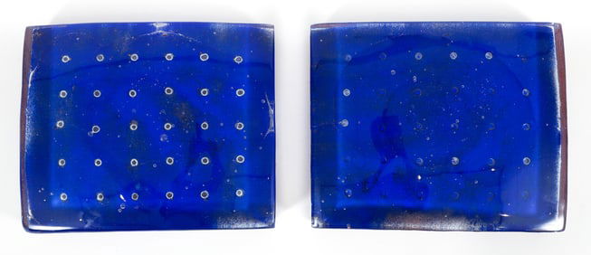 Paula Barton Sandcast Art Glass Sculpture I and II
