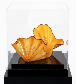 Dale Chihuly Blown Glass Sculptures Radiant Persian Pair