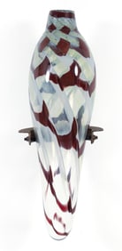 Kathleen Mulcahy Blown Glass Vessel on Wall Bracket
