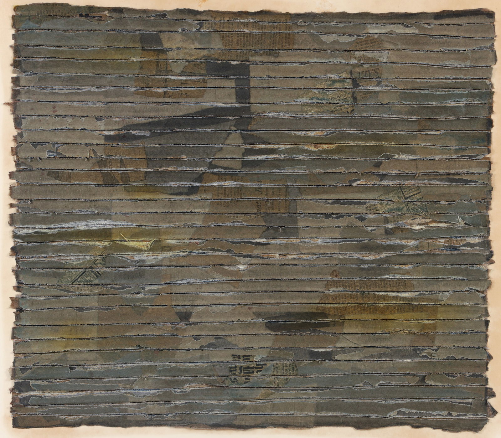 Zigi Ben-Haim Composition with Newsprint 1978 (1 of 3)