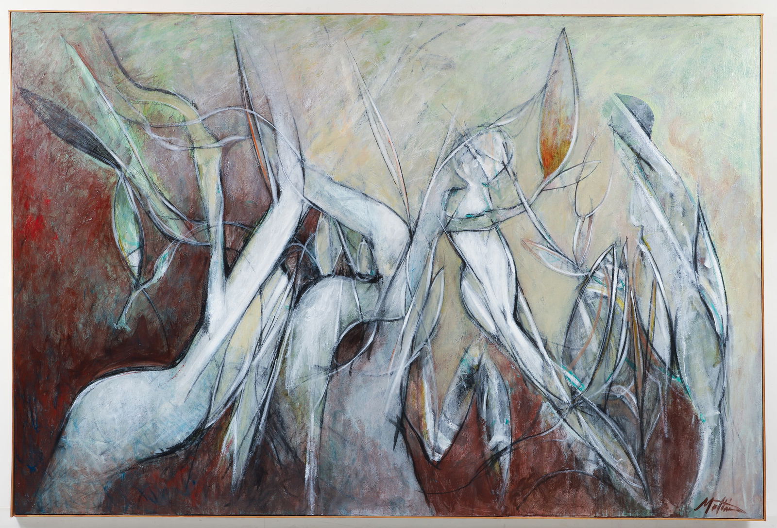 Matthew Carone Borne of the Garden 2000 Acrylic on Canvas (1 of 3)