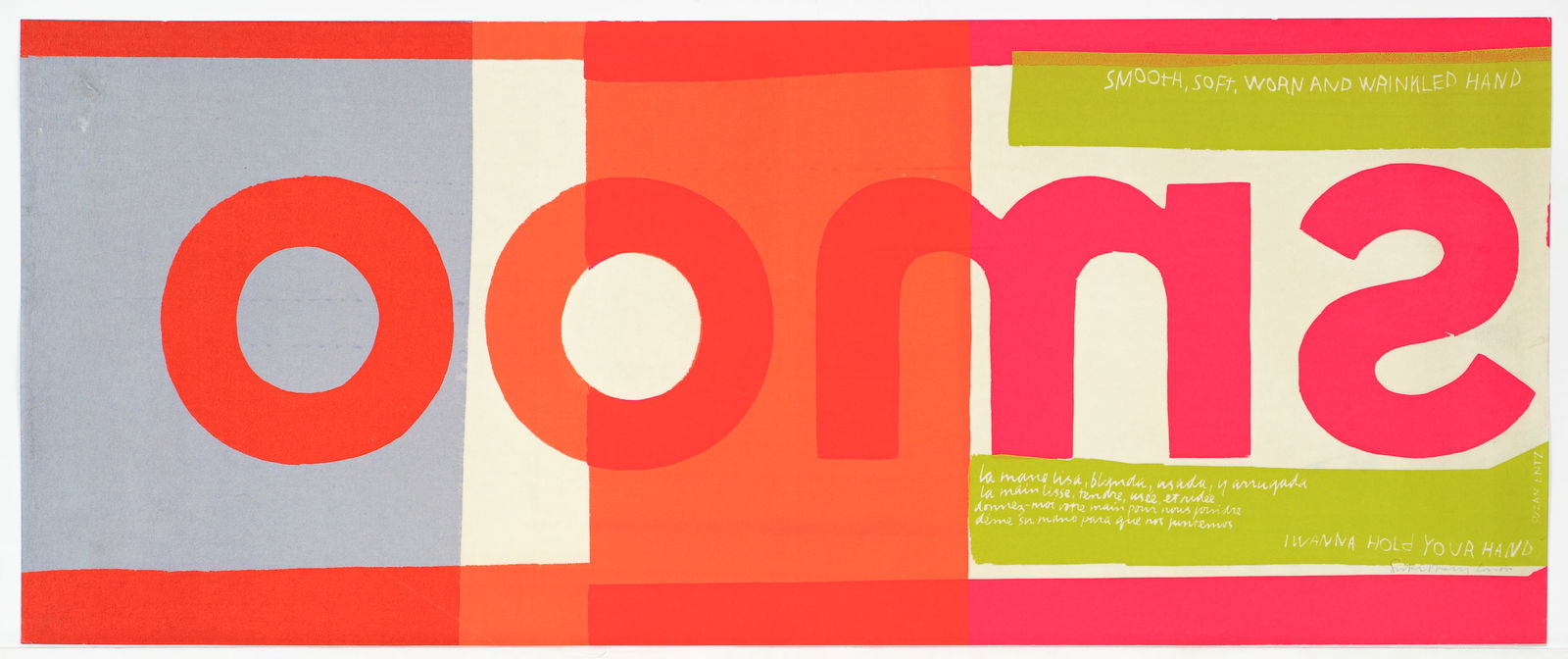 Sister Mary Corita Kent I Wanna Hold Your Hand Signed serigraph 1965 (1 of 4)