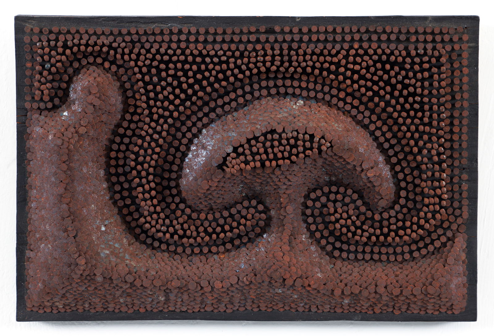 Carl Dingbat Smith Abstract Wave Nail Assemblage 1978 (1 of 4)