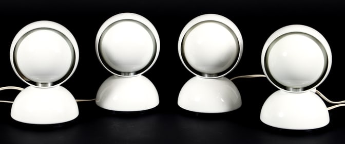 4 Vico Magistretti for Artemide Eclisse Lamps/Sconces