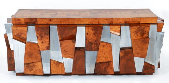 Paul Evans for Directional Faceted 300 Series Cabinet