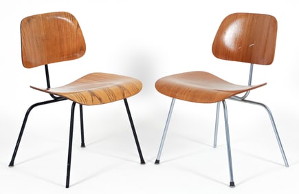Pair of Eames for Herman Miller DCM Chairs