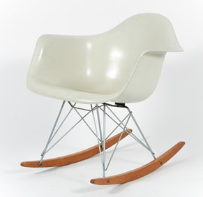 Charles and Ray Eames Early Molded Plastic Rocker (RAR)