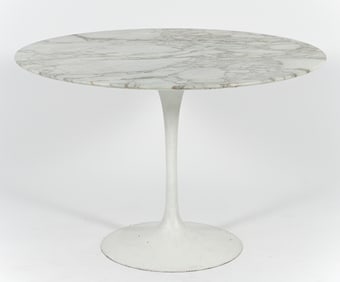 Eero Saarinen for Knoll Marble Top Tulip Table 1970s