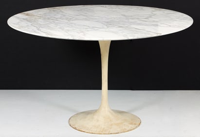 Eero Saarinen for Knoll 1960s Marble Top Tulip Dining Table