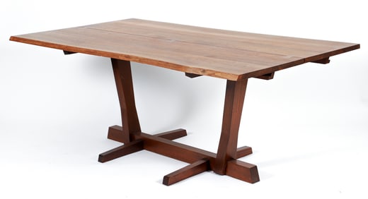 George Nakashima Conoid Dining Table with 2 Extensions