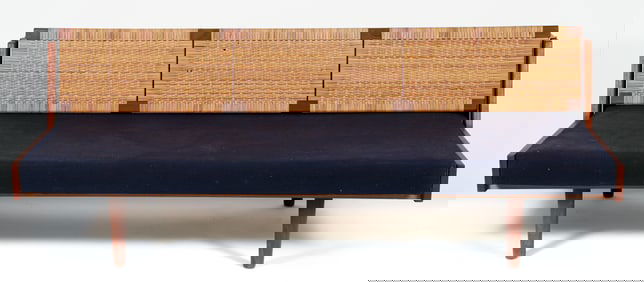 Hans Wegner for Getama Teak and Cane Daybed
