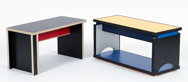 Martin Prekop Pair of Unique Artist Designed End Tables