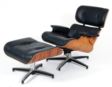 Charlton Co. Eames Style Lounge Chair and Ottoman