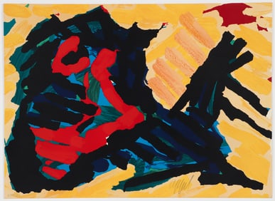Karel Appel Running Horse 1979 Signed Lithograph