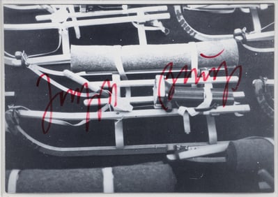 Joseph Beuys Signed Postcard with image from The Pack 1979