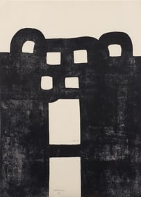 Eduardo Chillida Gurutze Gorria I Signed Lithograph 1984