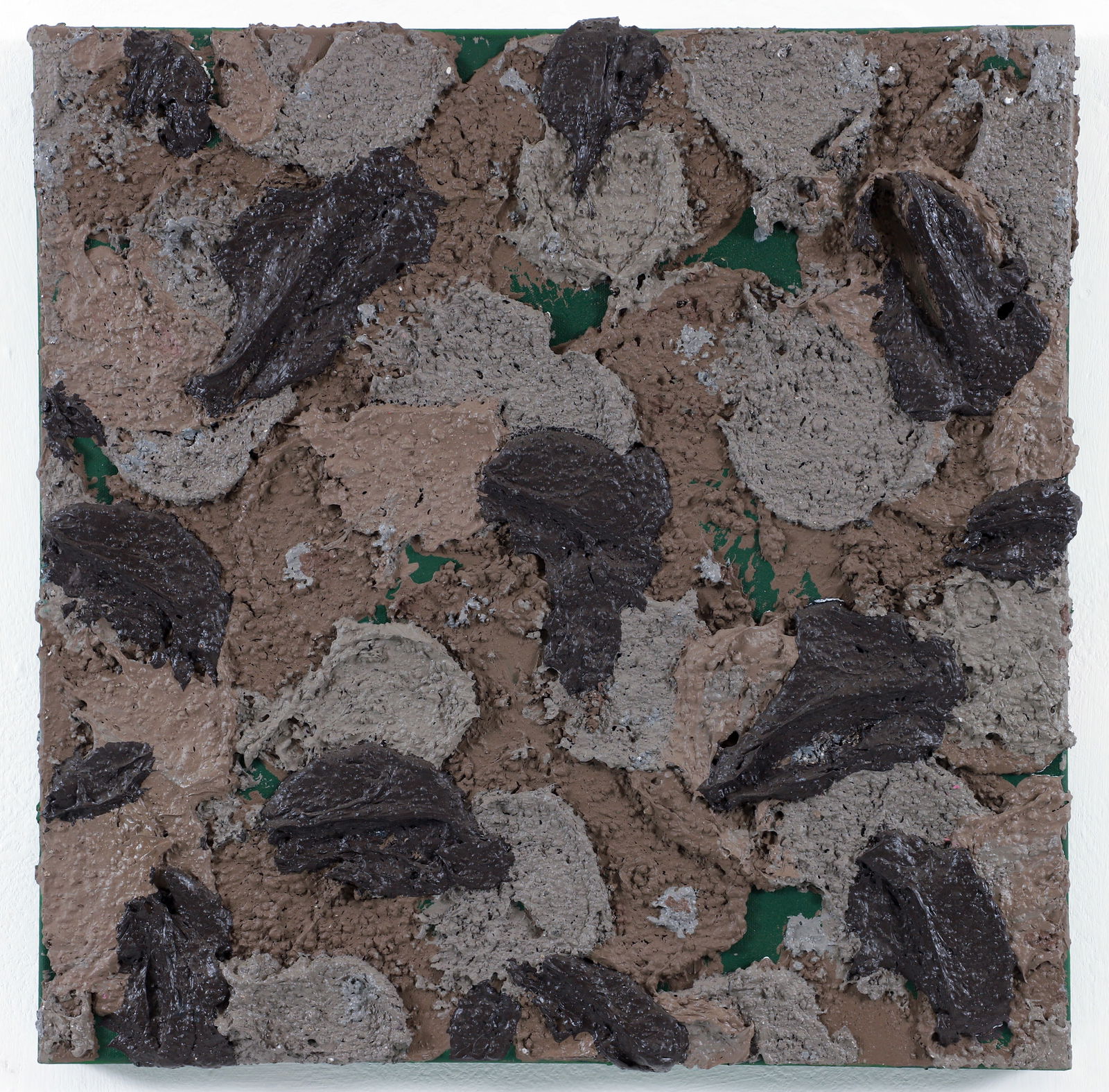 Jens Jensen Bear Gulch Series Acrylic and Mixed Media 2004: Jensen, Jens (German, contemporary), The Bear Gulch Series XVI, 2004, acrylic and mixed media on canvas, signed, dated and titled on the verso, 20 inches square, stretched but not framed. Jensen compl