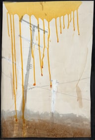 Anselm Kiefer Unique Mixed Media Work Pittsburgh Ravine St 1984