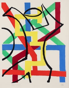 Man Ray Pour Eluard Signed Pochoir Print 1971