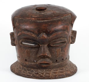 20th Century Carved Wood African Mask
