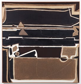 Eric Atkinson Huron II Mixed Media on Canvas Painting 1984