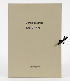 Donald Baechler Tangram portfolio of 8 Etchings Signed 1990