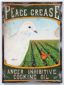 Ben Matthews Peace Grease Oil on Canvas