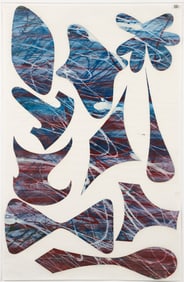 Philip Taaffe Untitled Abstract Monoprint on Paper