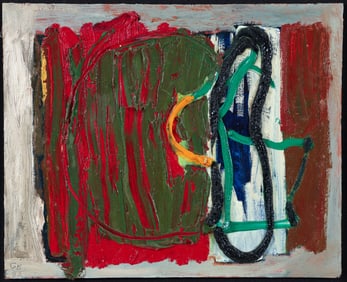Glen Brunken Abstract Oil on Panel 1992