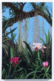 Janice Colker Moss in Front and Behind Acrylic Ptg