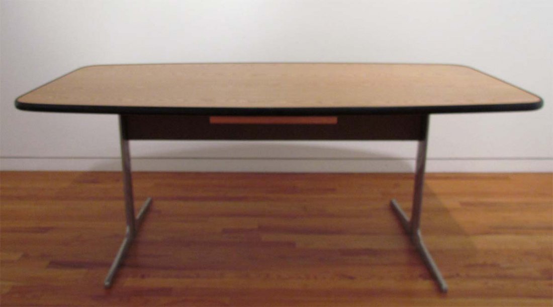 Eames Table: Artist: Eames, Charles and Rae Eames for Herman Miller 28 x 71 x 35.5 inches