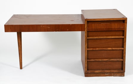 T.H. Robsjohn-Gibbings for Widdicomb Walnut Desk
