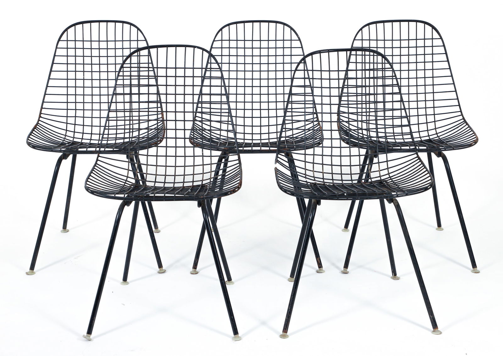 5 Late 1950s Eames for Herman Miller Wire Mesh DKX Chairs (1 of 6)