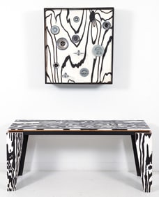 Martin Prekop Postmodern Bench and Cabinet