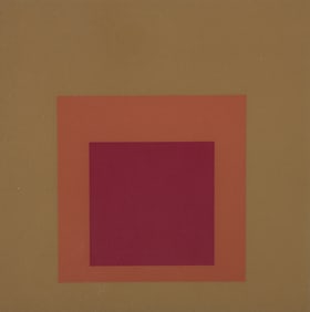 Josef Albers Equivocal Homage to the Square Screenprint 1962