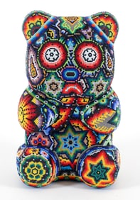 Chroma Beaded Sculpture Circus Bear 2024