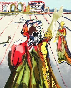 Salvador Dali Poet Advises the Maiden Signed Lithograph