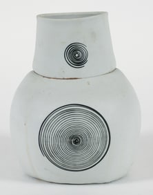 Ed Eberle Porcelain Spiral Vase 1992