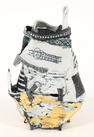 Ed Eberle Porcelain Sculpture Sails 1991