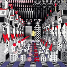 Pedro Friedeberg Nariz de Cleopatra Screenprint Signed