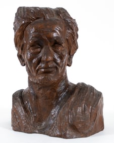 Enrico Glicenstein Wood Sculpture of Abraham Lincoln 1930