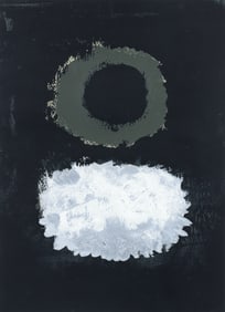 Adolph Gottlieb Black Field Screenprint Signed 1972