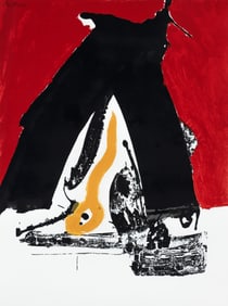 Robert Motherwell Basque Suite D Silkscreen Signed 1971