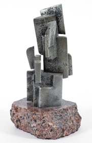 James Myford Cast Aluminum Abstract Form Sculpture