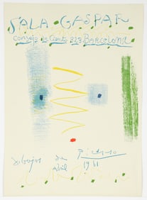 Pablo Picasso Dibujos 1961 Barcelona Exhibition Litho Poster